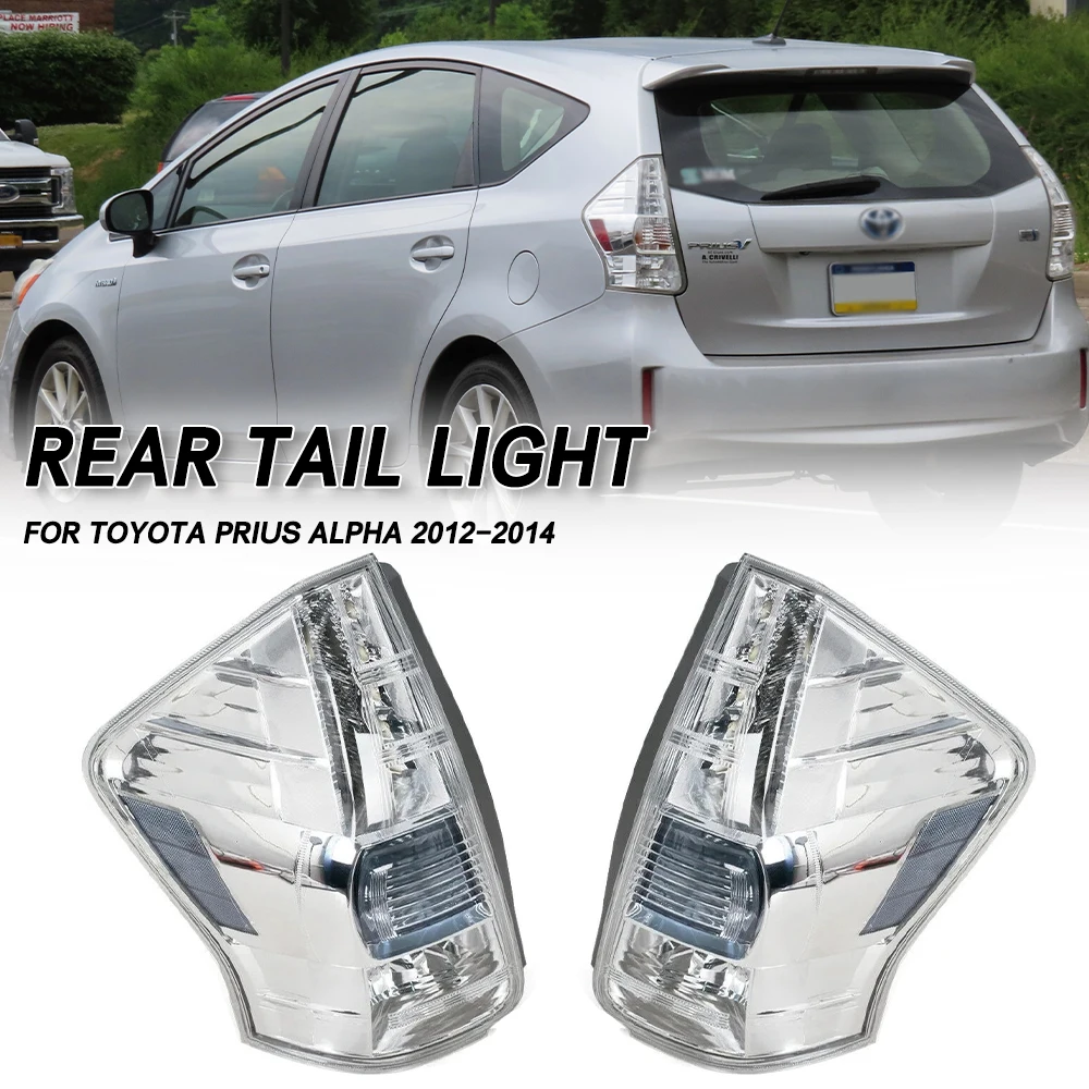 Left/Right Side Car Tail light Rear Bumper Light Stop Brake Lamp Turn Signal Warning For Toyota Prius Alpha 2012 2013 2014