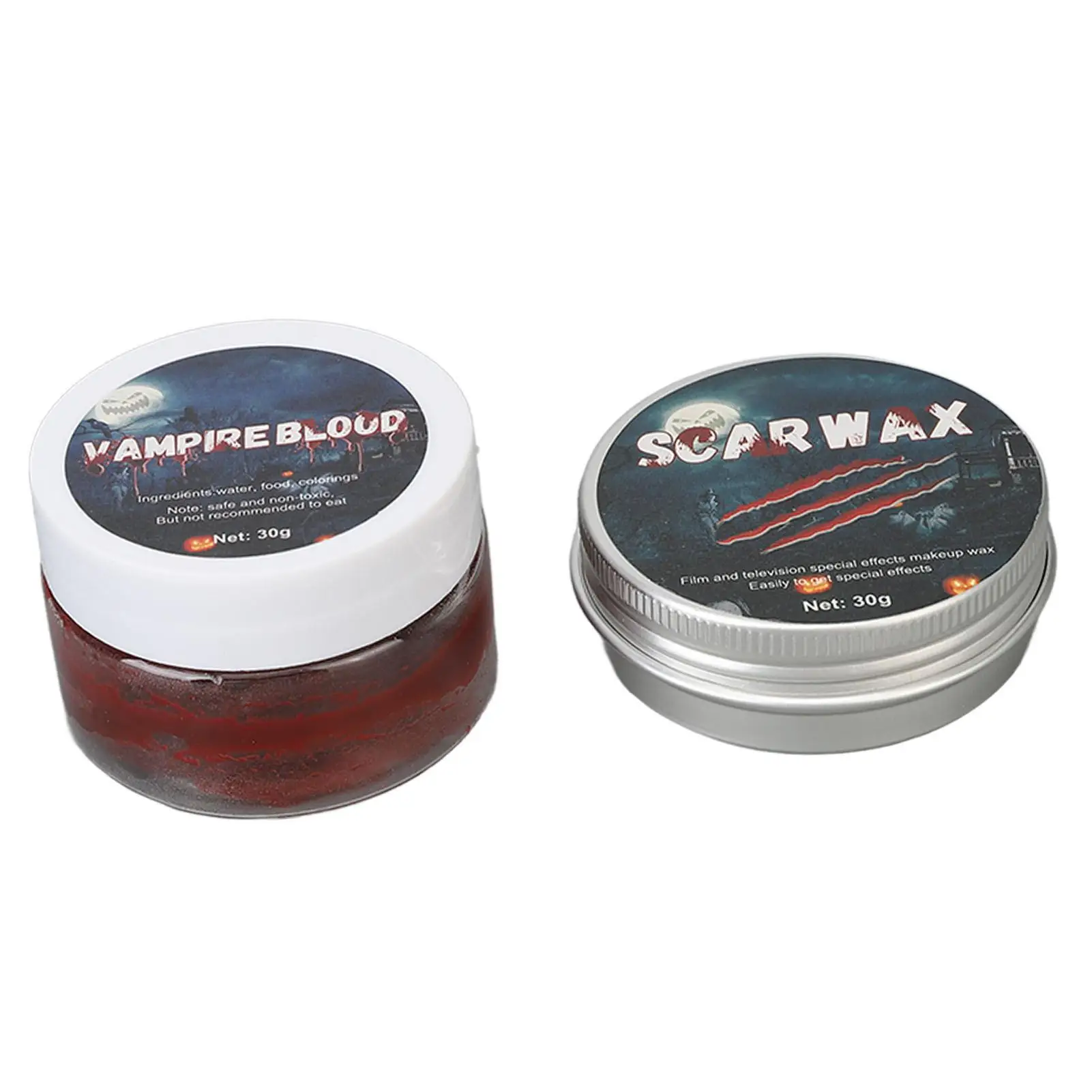 مجموعة مكياج شمع الندبات للمؤثرات الخاصة الواقعية، آمنة للدم المزيف للبشرة، مثالية للاستخدام في حفلات الهالوين #4