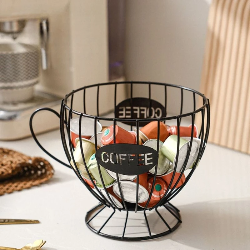 Supporto organizer modulare minimalista: espositore moderno per capsule di caffè e snack, arredamento salvaspazio per la casa/ufficio