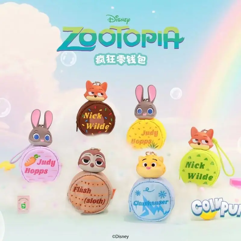 

Disney Zootopia Crazy Wallet Series слепая коробка милый креативный кошелек для монет вокруг кролика полицейский Nick подарок-сюрприз