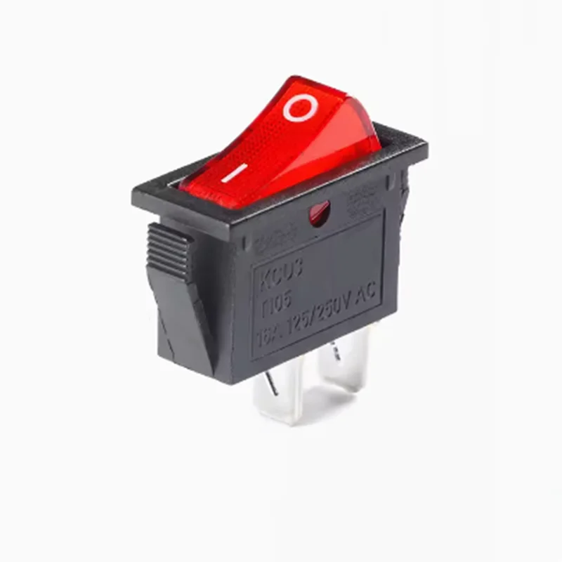 1PCS KCD3 Rocker Switch ON-OFF ON-OFF-ON 2 Postion 3 Pins Electrical equipment With Light Power Switch 16A 250V / 20A 125V AC