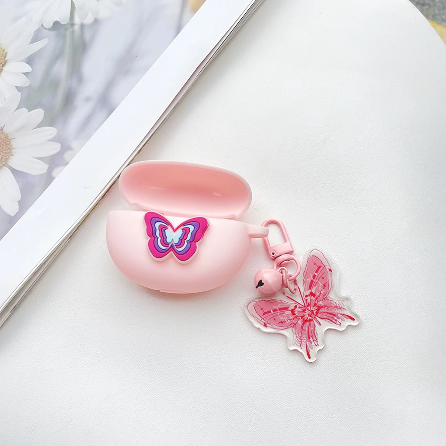 Honor Choice Earbuds X5 lite حافظة سماعة أذن من السيليكون مع سلسلة مفاتيح Fundas Honor Earbuds X5S Pro /X5E /x6