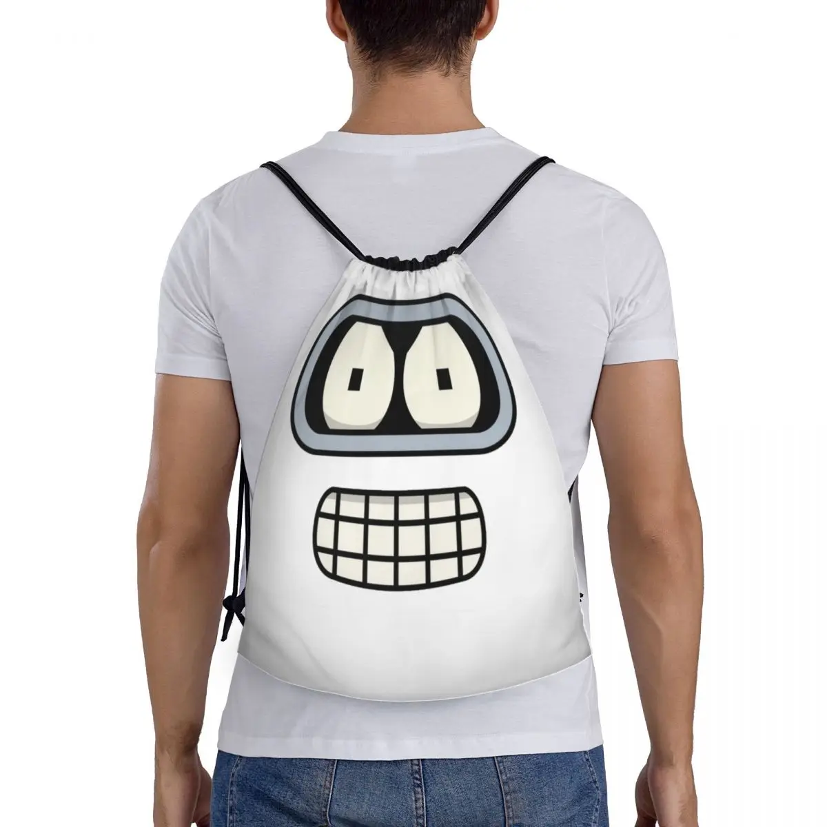 

Рюкзаки Bender's Face, модные портативные сумки на шнурке, сумка для обуви, сумки для книг для мужчин и женщин, студентов