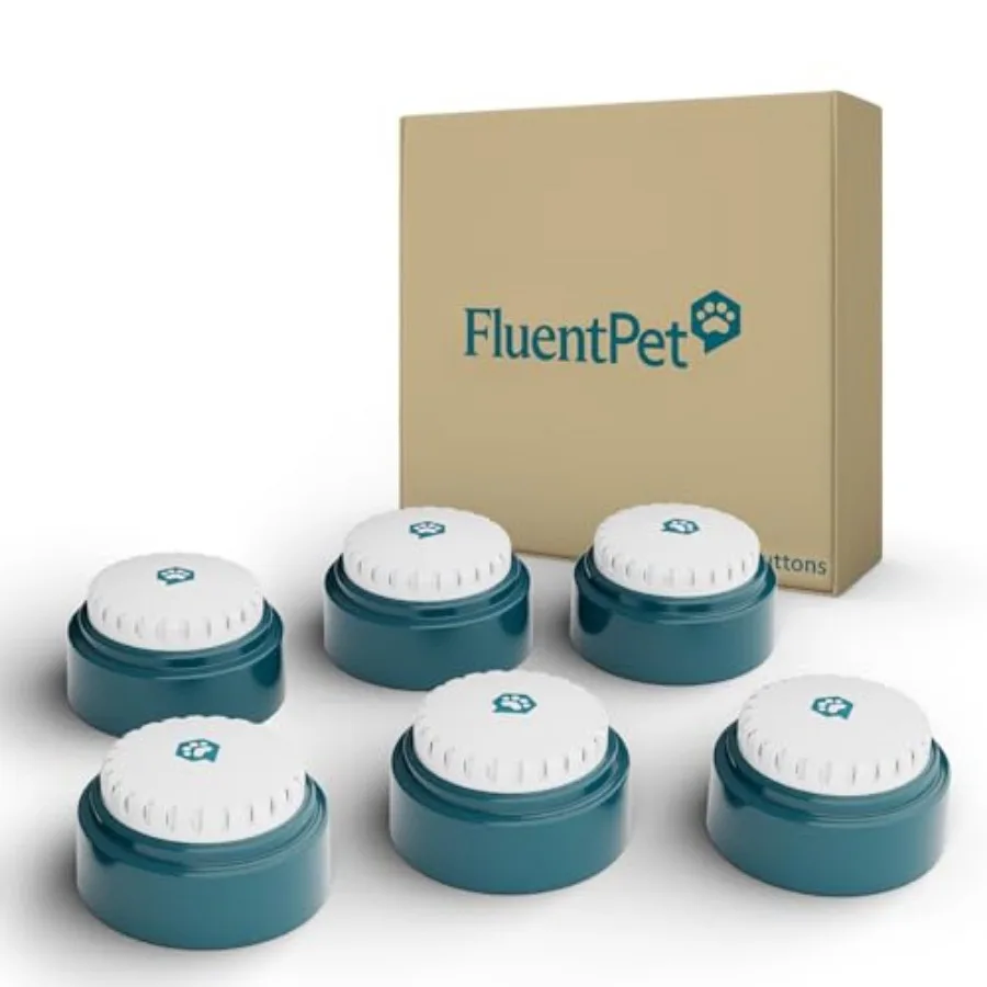 

Кнопки для общения с собаками: записываемые кнопки с предустановленными батареями, более четкий звук, направленный вверх, тренировочный зуммер для собак