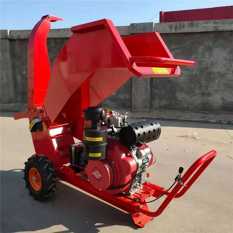 Mobile Branch Chipping and Grinding Machine Household Garden Wood Chipping Machine Farm Orchard-specific Wood Crusher Equipment
