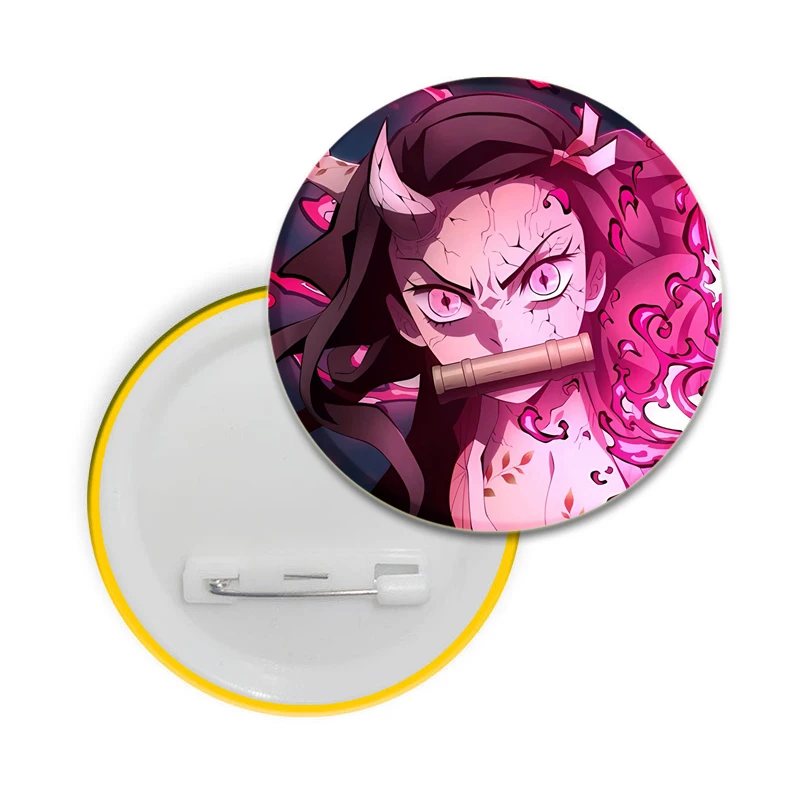 32/44/58mm Hot Anime Kamado Nezuko Cosplay Badge Cartoon Collect Backpacks Bags Badges Button Brooch Pins