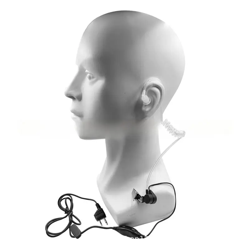 Y44A Walkie Talkie Earphone Headset with PTT for Midland GXT1000VP4, Noise-Isolating Earpiece with MIC for Security Hotel