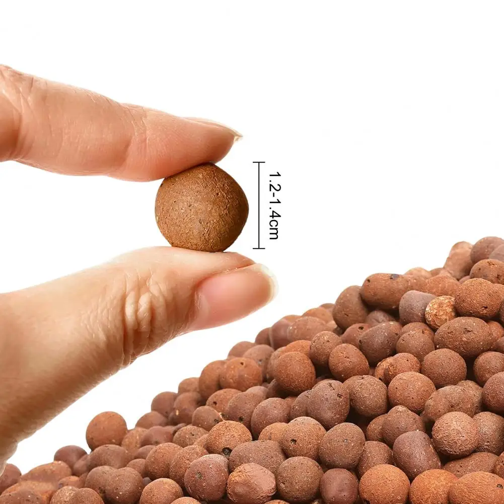 Clay Pebbles for Root Rot Prevention 3.3 Lbs Natural Clay Pebbles for Plants 12-14mm Hydroponic Clay Balls Orchid Potting Mix