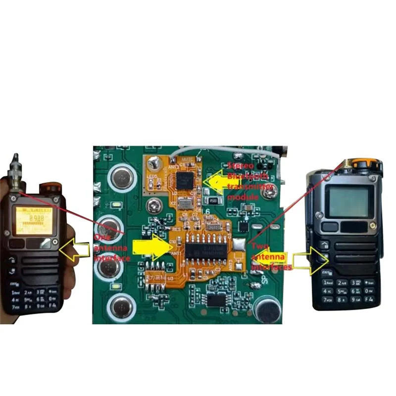 SI4732 وحدة بلوتوث معدلة + رقاقة 2 متر راديو SI4732 وبلوتوث Hifi وحدة إرسال ستيريو لـ Quansheng UVK5 K6