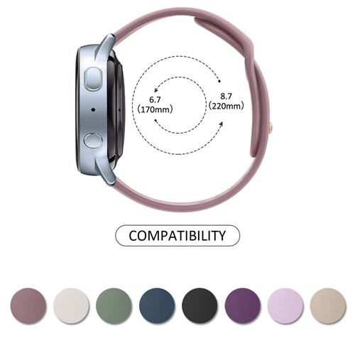 Imagen 2 del producto Correa de silicona de 20 a 22mm para Huawei Watch GT 3, 42mm, 46mm/GT 2 3 Pro/GT Runner/Honor Magic 2/GT 2e, pulsera deportiva