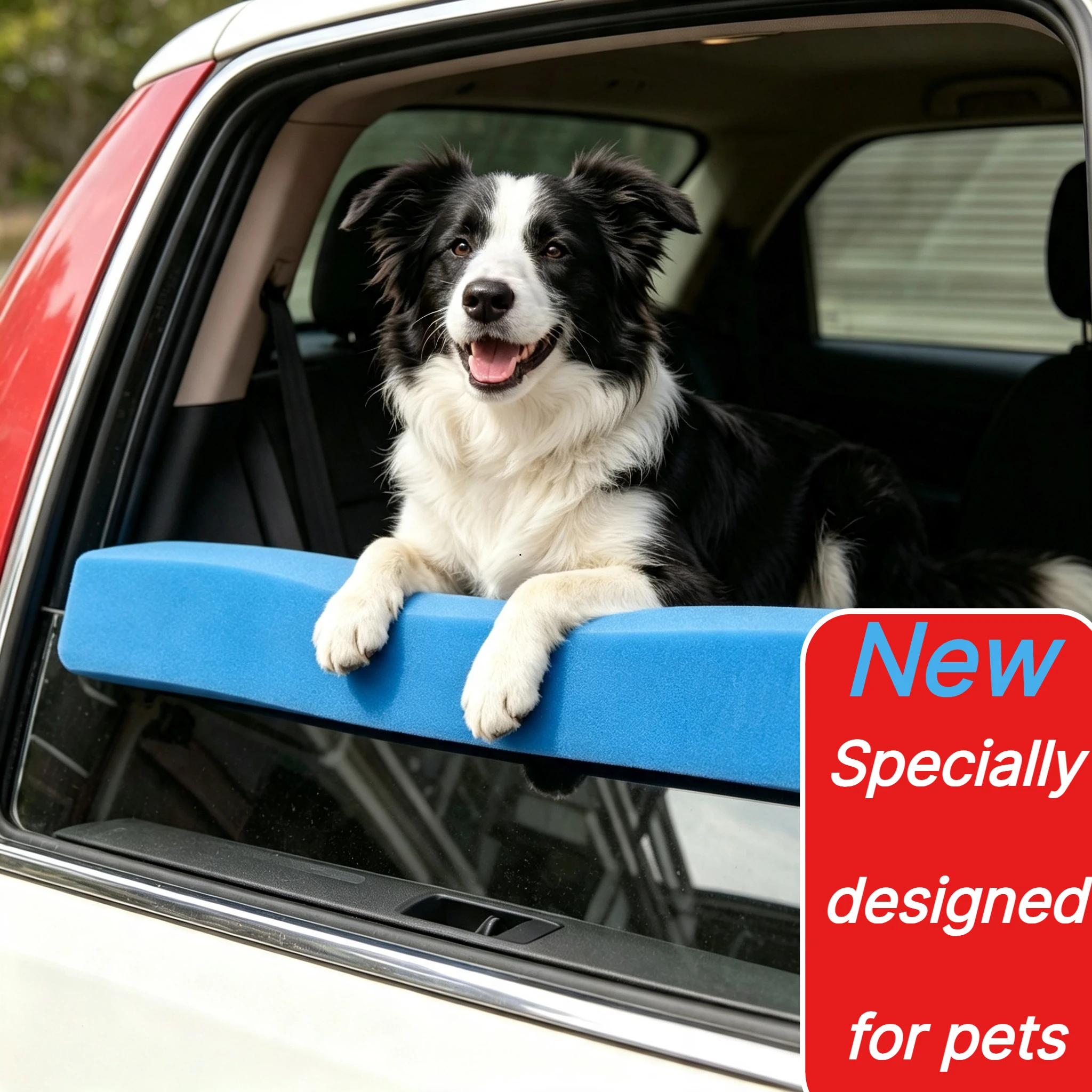 X1 Car Window Dogs Chin Support Pad Soft EVA Dogs Car Window Edge Chin Holder Portable Pets Travel Accessories Chin Protect Tool