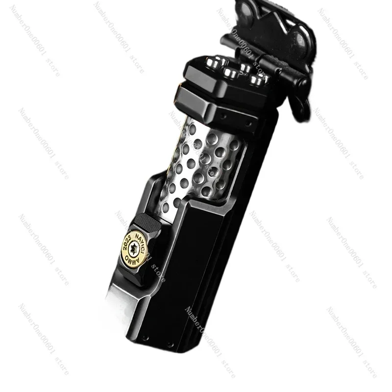 Bolt Push Egg Musketeer EDC Titanium Alloy Ratchet Paw Coin Fingertip Gyroscope Hard Core Stress Relief Toy
