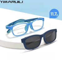 YIMARUILI 2024 nueva moda gafas polarizadas con Clip para niños gafas graduadas ópticas monturas de gafas para niños y niñas 8120ET