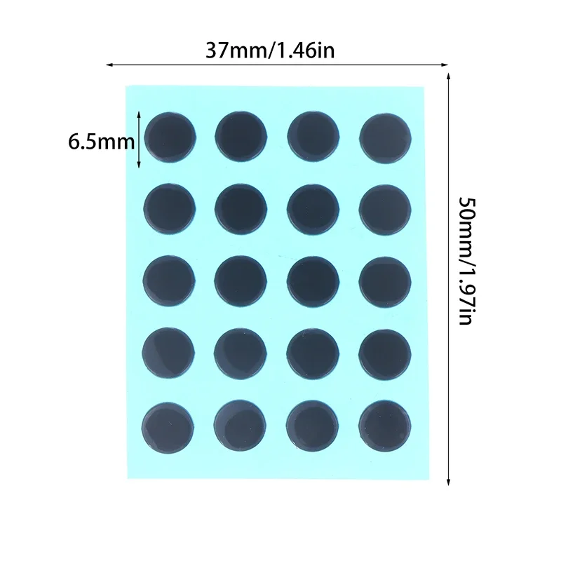 20Pcs 6.5MM Diameter Small Dots Foot Pad Universal Mouse Glide Skates For Rubberized Mouse Foot Glide Feet Sticker
