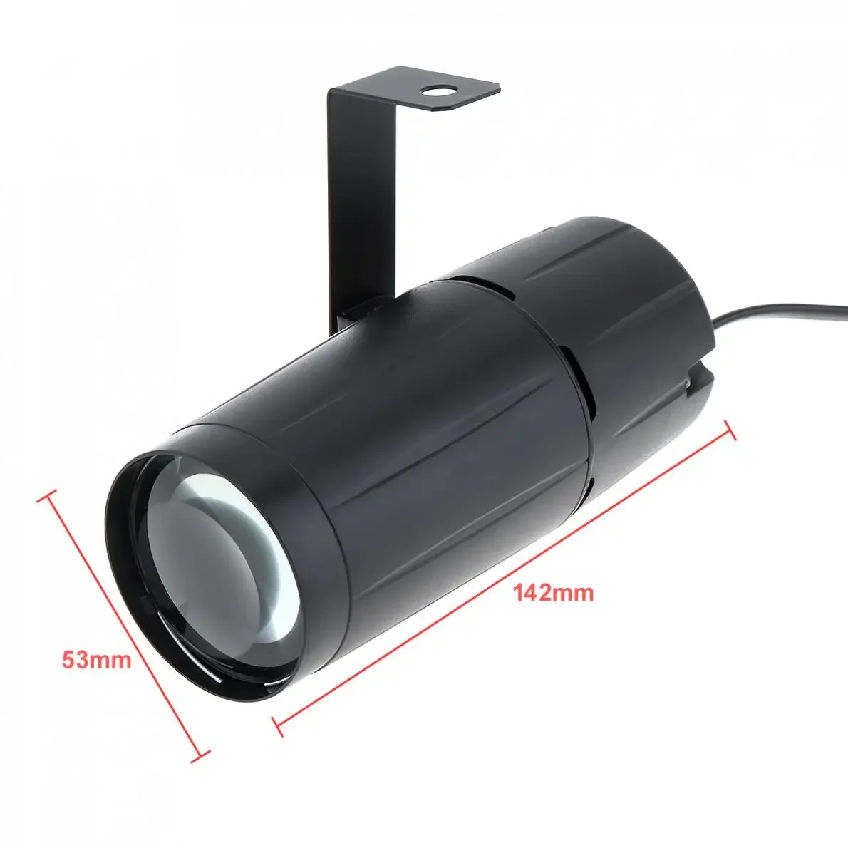 Pop 5W LED White Beam Pinspot Light Spotlight Super Bright Lamp Balls Projector DJ Disco Effect DMX Stage Lighting Cool For KTV