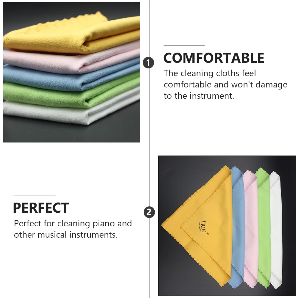 Harp Cloth Musical Instrument Wipes Glasses Lens for Faux Suede Polishing Guitar Cleaning Tool