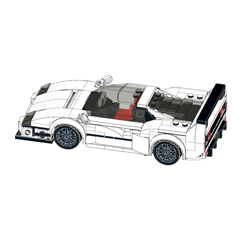 

MOC-141157 White Liberty Walk F40 Splicing Assembly Building Block Model351 Parts Building Blocks Adult Birthday Gift for Adults