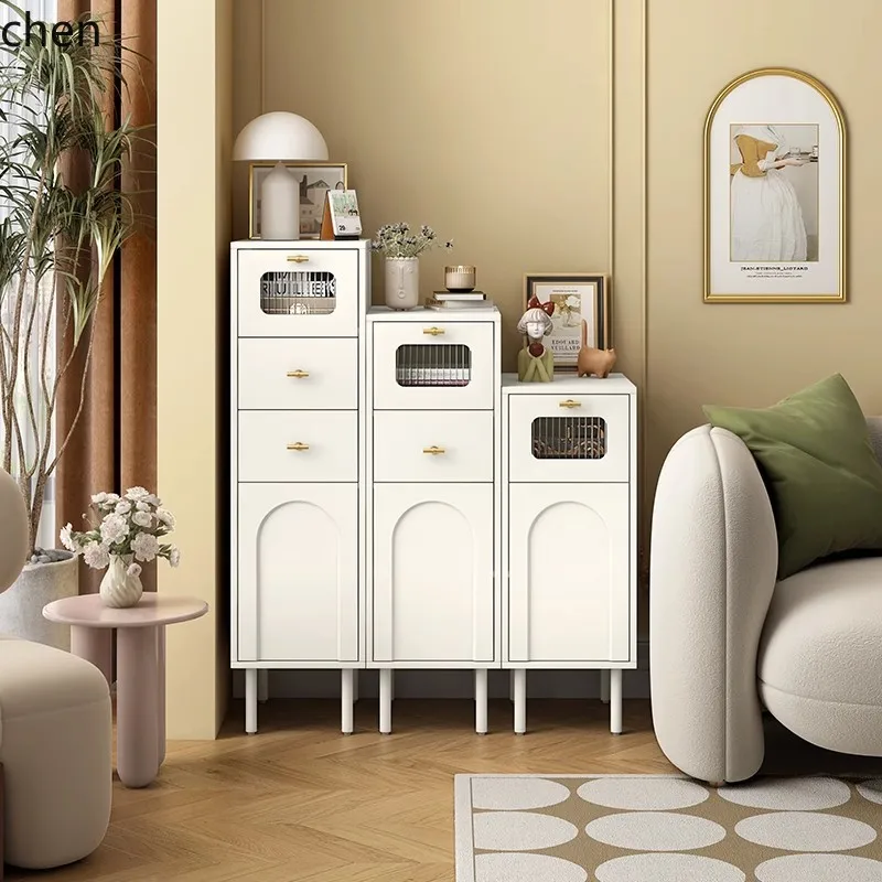 HTT chest cabinet living room mini sofa side cabinet locker bedroom bedside table two chest  storage home accessories