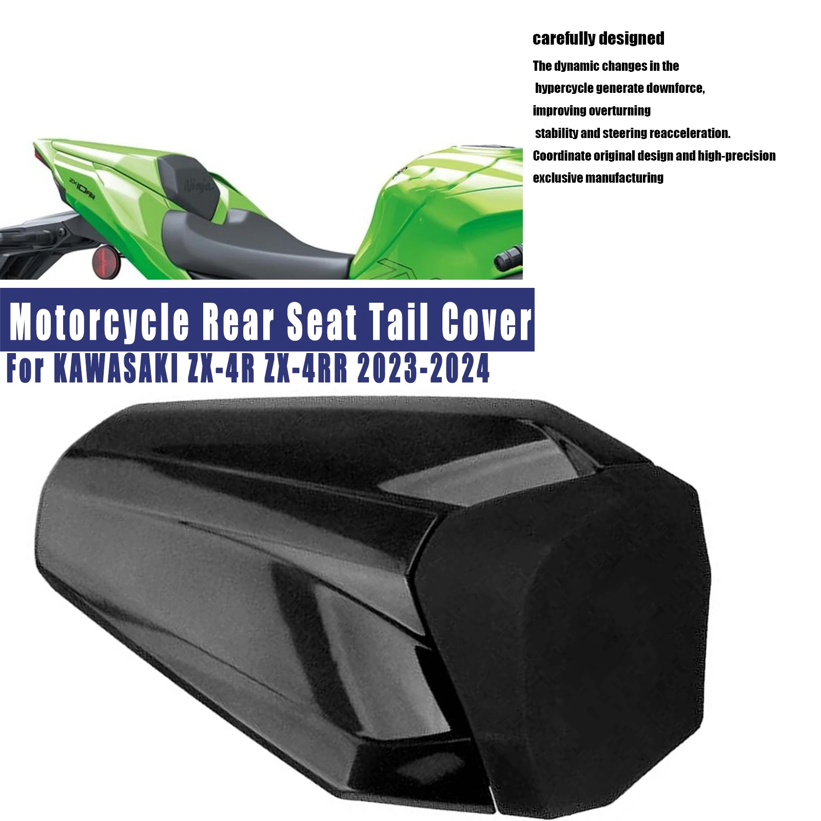 Motorcycle Accessories For KAWASAKI ZX-4R ZX-4RR 2023-2024 Rear Seat Tail Cover Fairing Cowl passenger Seat Cowl