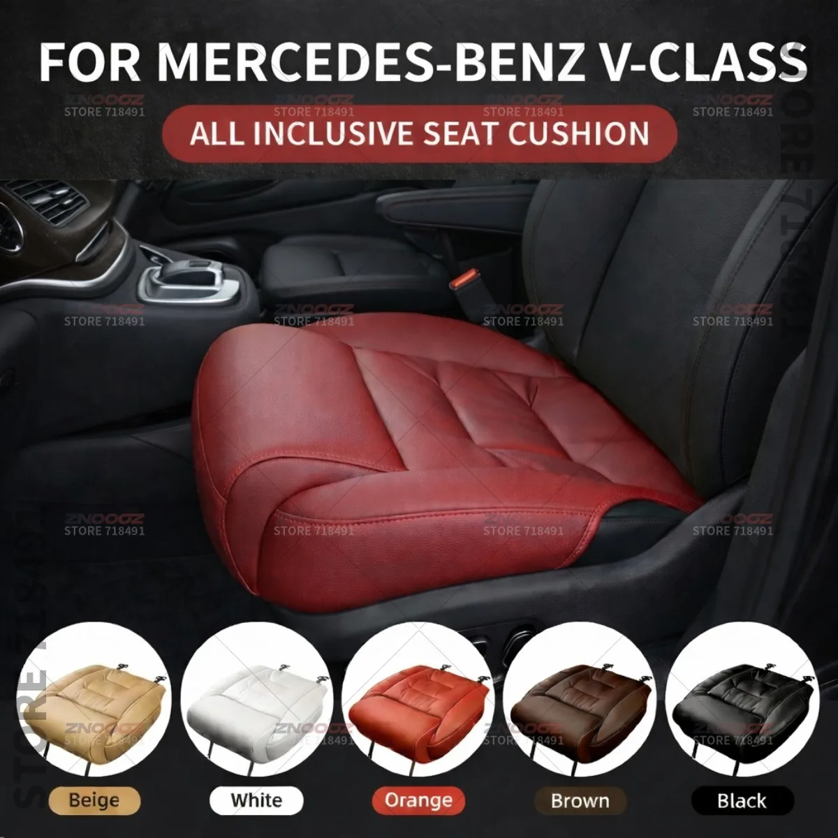 

Подушка-удлинитель для поддержки ног на сиденье автомобиля Mercedes-Benz V-Class, чехол на сиденье с эффектом памяти, аксессуары для интерьера