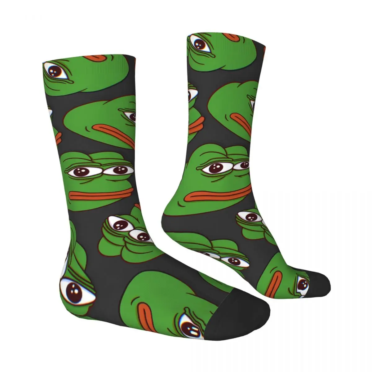 Face Face Pepe The Frog Kawaii Socks School Cartoon Pattern Socks