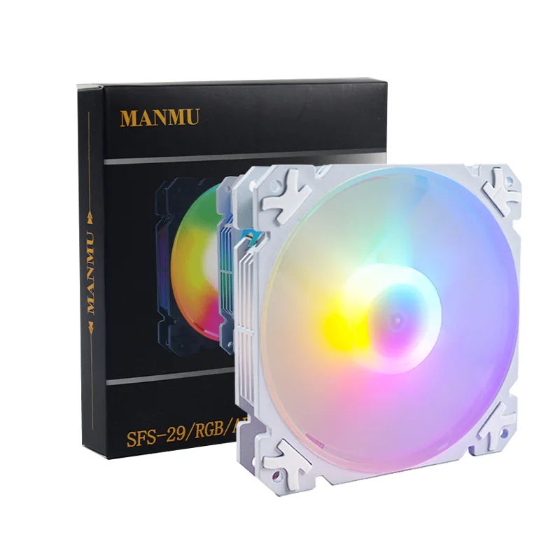 MANMU Case Fans Rgb Computer Cooler Fan For pc Fans & Cooling Rgb Cooler Fan