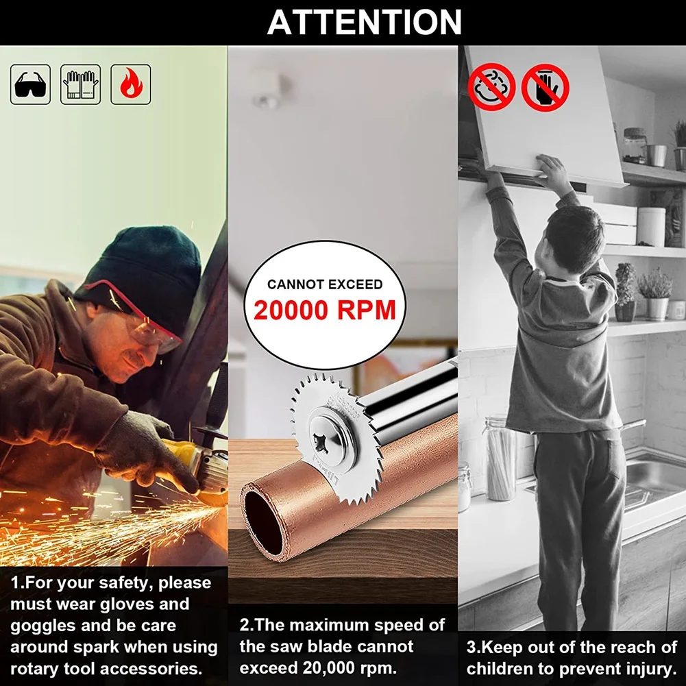 A56XQ PVC-Rohrschneider mit 1/4 Zoll Sechskantschaft, Sanitär-Innenschneider, interner Rohrschneider, 5 Stück Sägeblätter