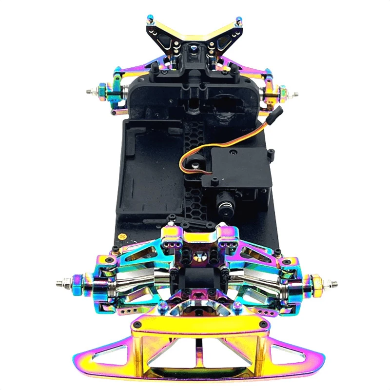 MJX Hyper Go 14304 14303 14302 14301 piezas de Metal de coche teledirigido juego de brazo oscilante superior e inferior soporte de torre de choque piezas de mejora