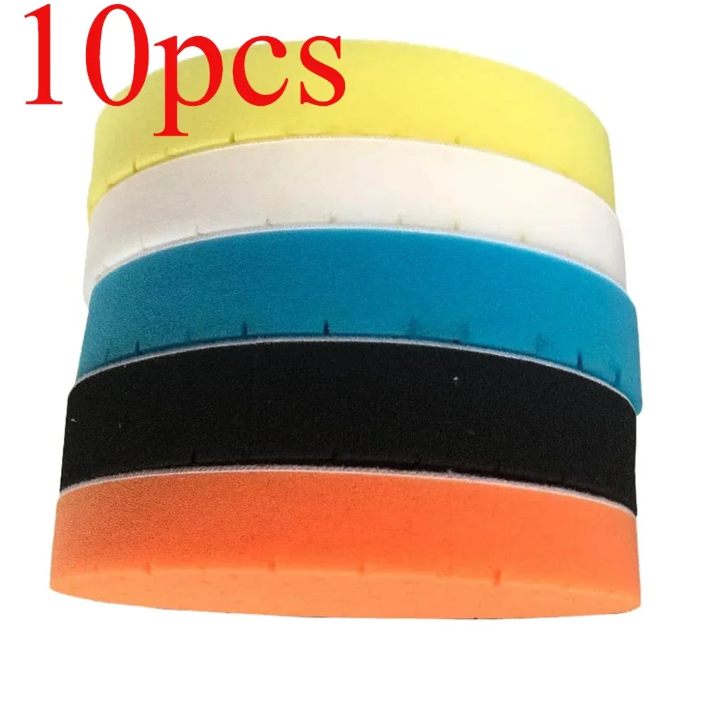 10pcs for  5 Inch /6 Inch Car Polishing Sponge Pads Disc Buffing Wax Polisher Set