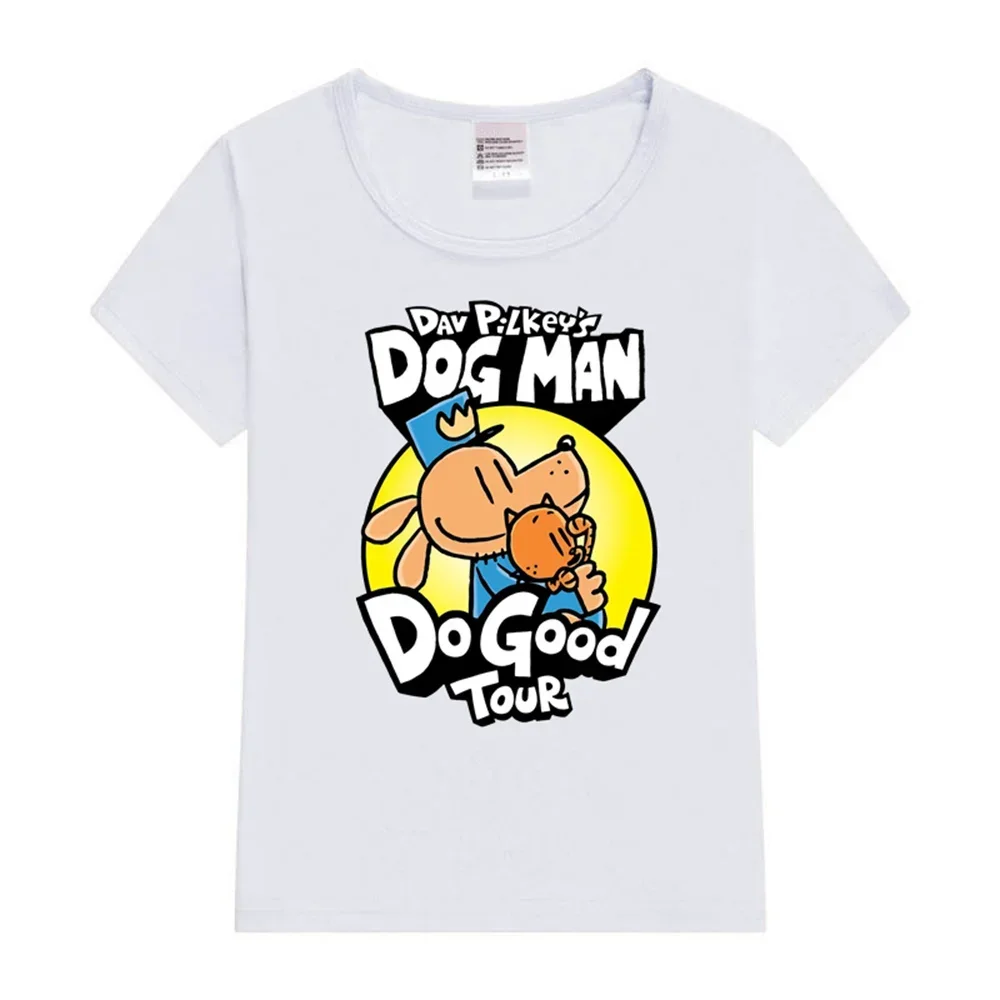 Dog Man Do Good Tour Kids T-Shirt Boy Girl T-shirt Fashion Print Short Sleeve O-neck Boy\'s Funny Tee Top Gift For Kids Clothing