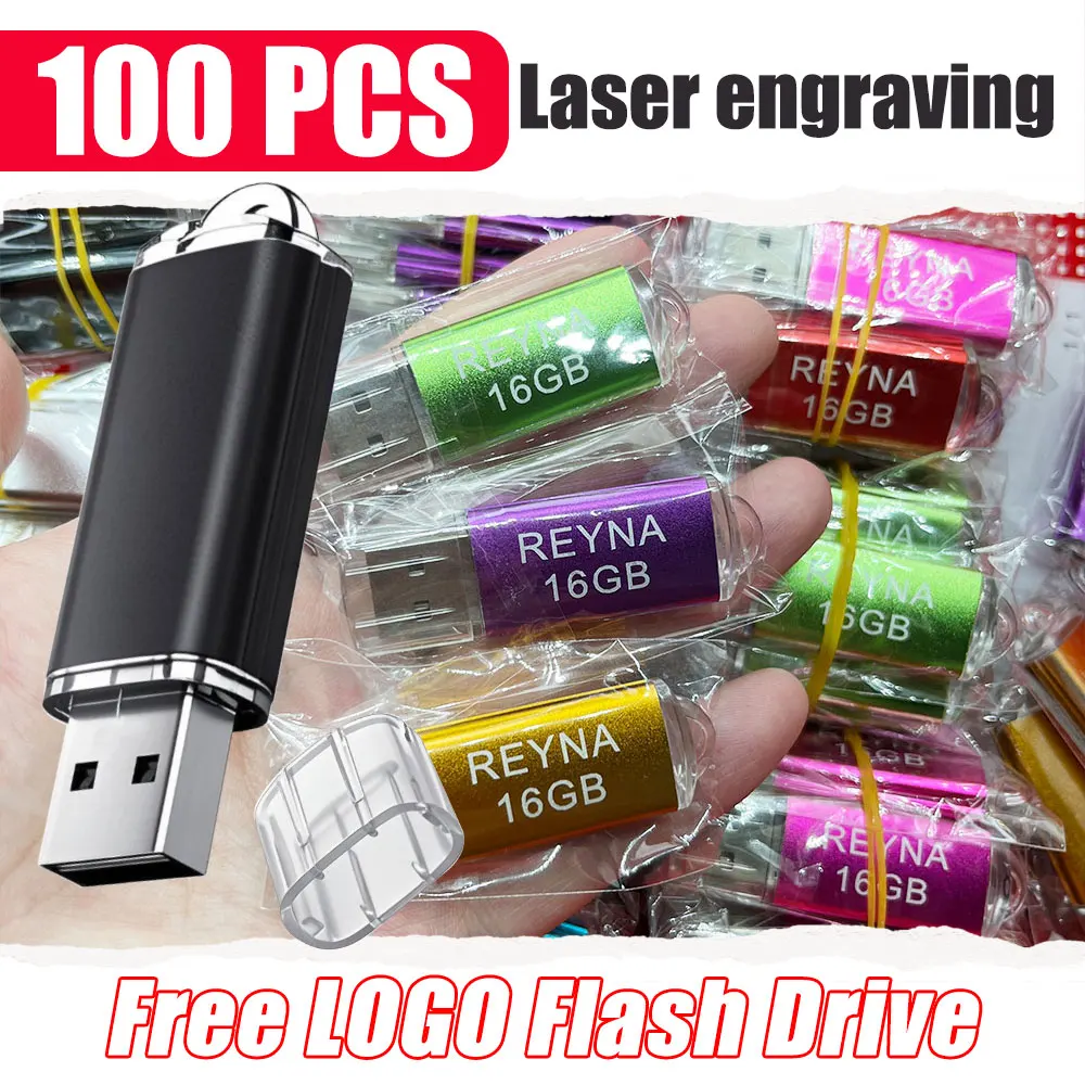 100pcs/lot factory price usb 2.0 flash drive 4GB 64GB usb memory stick Free Custom logo gifts 512MB 4GB 16GB usb metal pendrive