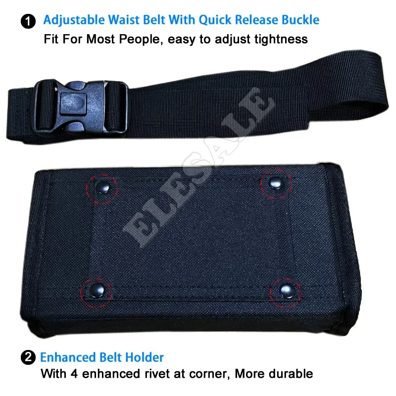 Portable Waiter\'s Driver 8 Slots Euro Coin Holder Hidden Safe Coin Collector Dispenser Fanny Pack Cash Receipt Waist Wallet Bag