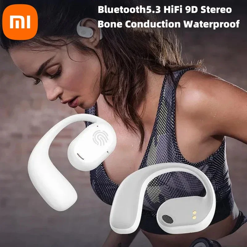 Xiaomi Bone Conduction Earphones Bluetooth5.3 HiFi 9D Stereo Wireless Sports Earbuds Touch Control Waterproof Noise Reduction