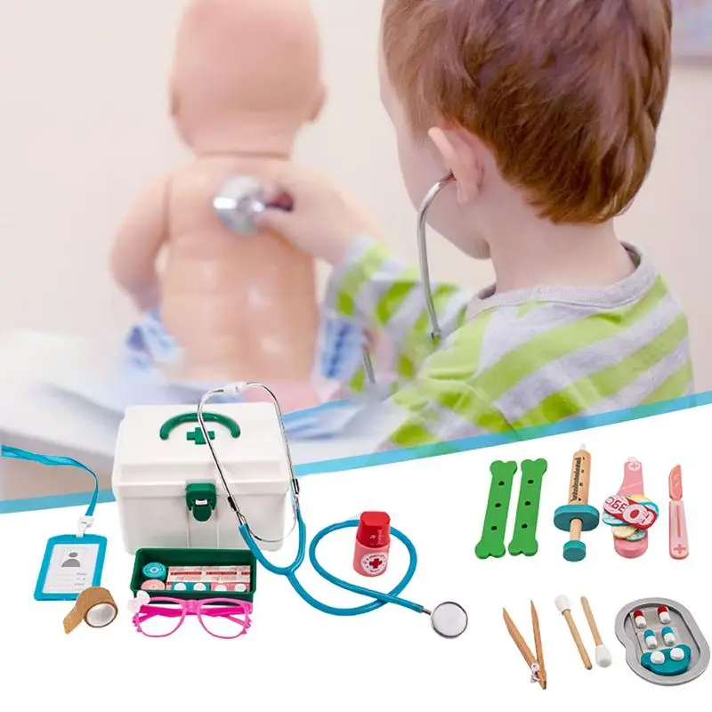 Doutor Pretend Play Toy Kit, Engraçado Interativo Médico Role Play, Jogo educativo para meninas e meninos