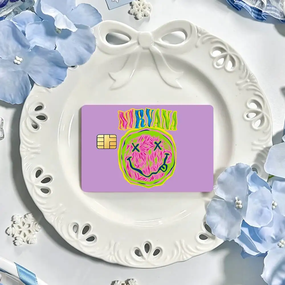 Nirvana Rock B-Band  Card HD Stickers Game Card Decal Card Matte Film Skin Small Chip Waterproof Sticker