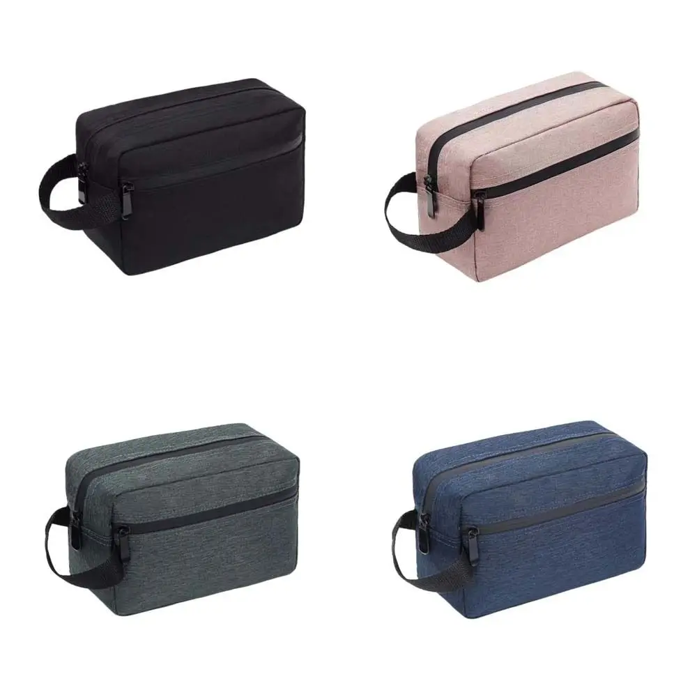 Travel Organizer Waterproof Travel Storage Bag Oxford Cosmetic Storage Men Wash Bag Zippered Handle Women Makeup Bag Outdoor