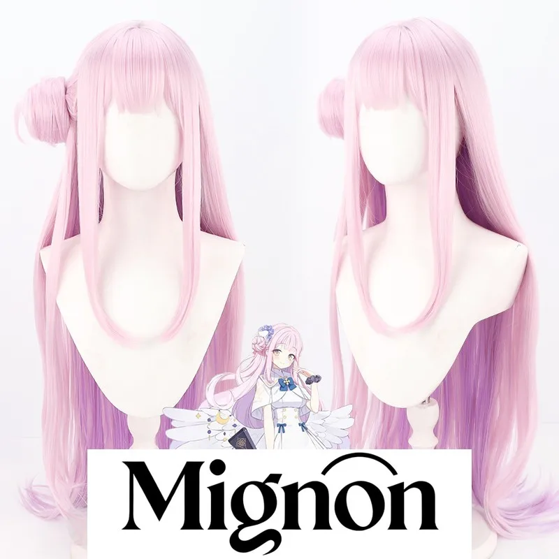 

Blue Archive Mikan cosplay wig pink purple long wavy hair Halloween gift