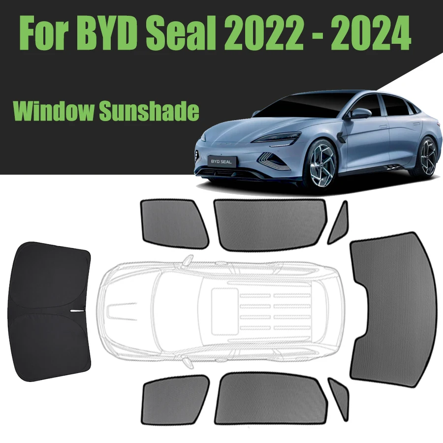 

Солнцезащитный козырек на окно автомобиля на заказ для BYD Seal 2022-2024, магнитная сетка для штор, переднее лобовое стекло 2023