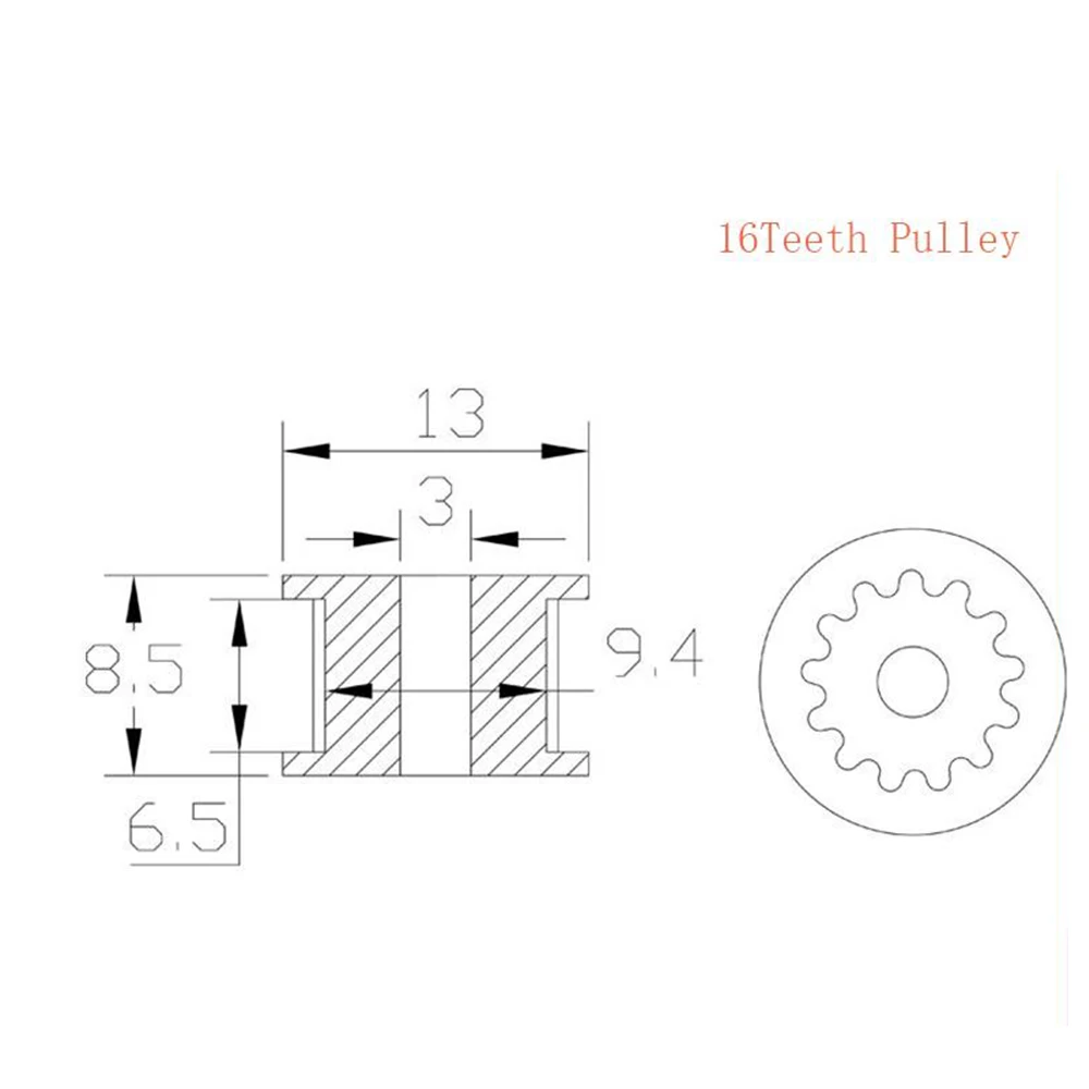 GT2 Idler Timing Pulley 16/20 Tooth Wheel Bore 3/5mm Aluminium Gear Teeth Width 6/10mm For I3 Ender 3 CR10 Bluer Printer Reprap