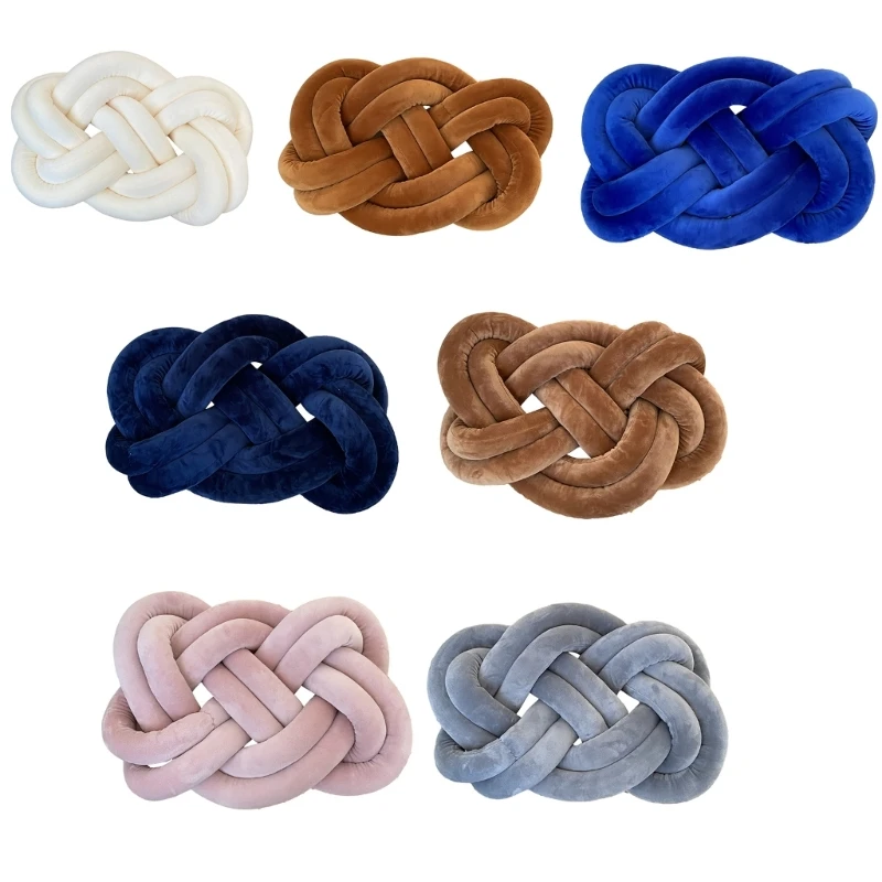 

Круглые подушки Nordic Ins Бархатные подушки из баранины Подушки из двух нитей веревочного диска