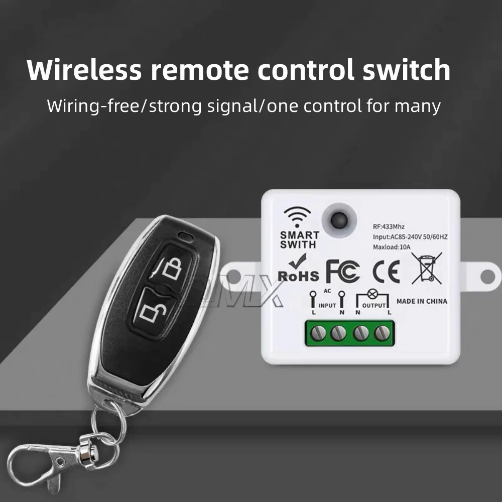 

1-5PCS Wireless remote control switch of high quality Wifi+ RF mini intelligent switch without wiring RF433MHz remote controller