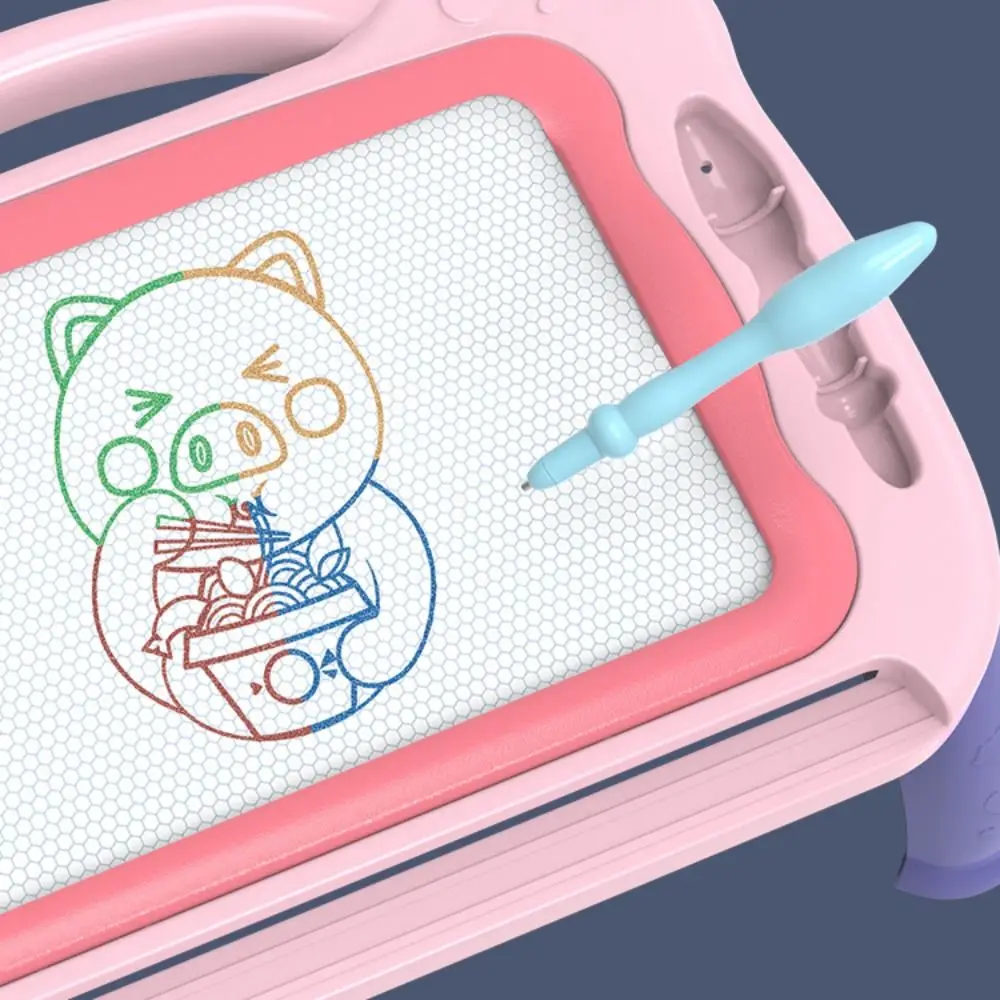 Tavolo da disegno magnetico colorato Tavolo da pittura Gamba Doodle Board Giocattolo Graffiti Pad Tavolo da graffiti magnetico cancellabile Asilo