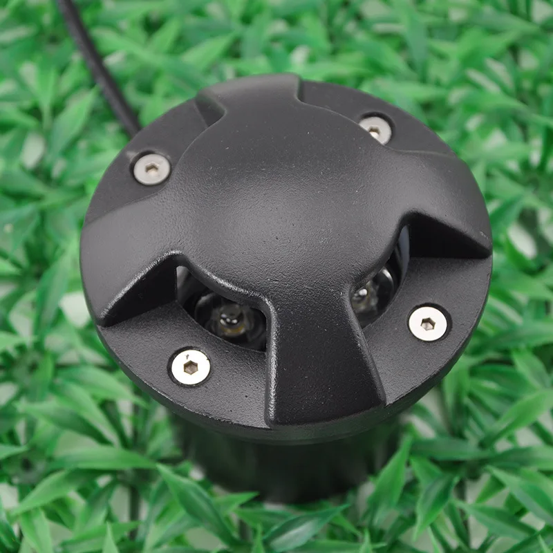 

Комплект из 4 светодиодных садовых светильников 3 Вт, уличные водонепроницаемые встраиваемые подземные лампы для ландшафтного освещения, IP65, AC110V/220V/DC12V