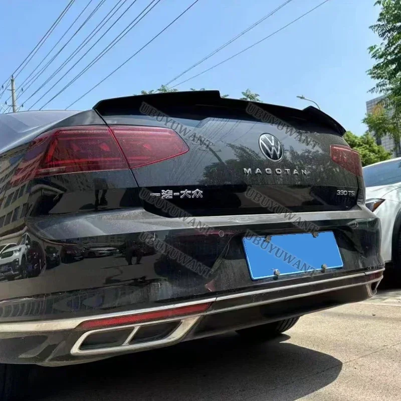 CARBON COLOR Tail Trunk Boot Lip Wing Rear Spoiler Decoration For Volkswagen Passat B7 CC VW 2017 2018 2019 2020-2023 M4 style