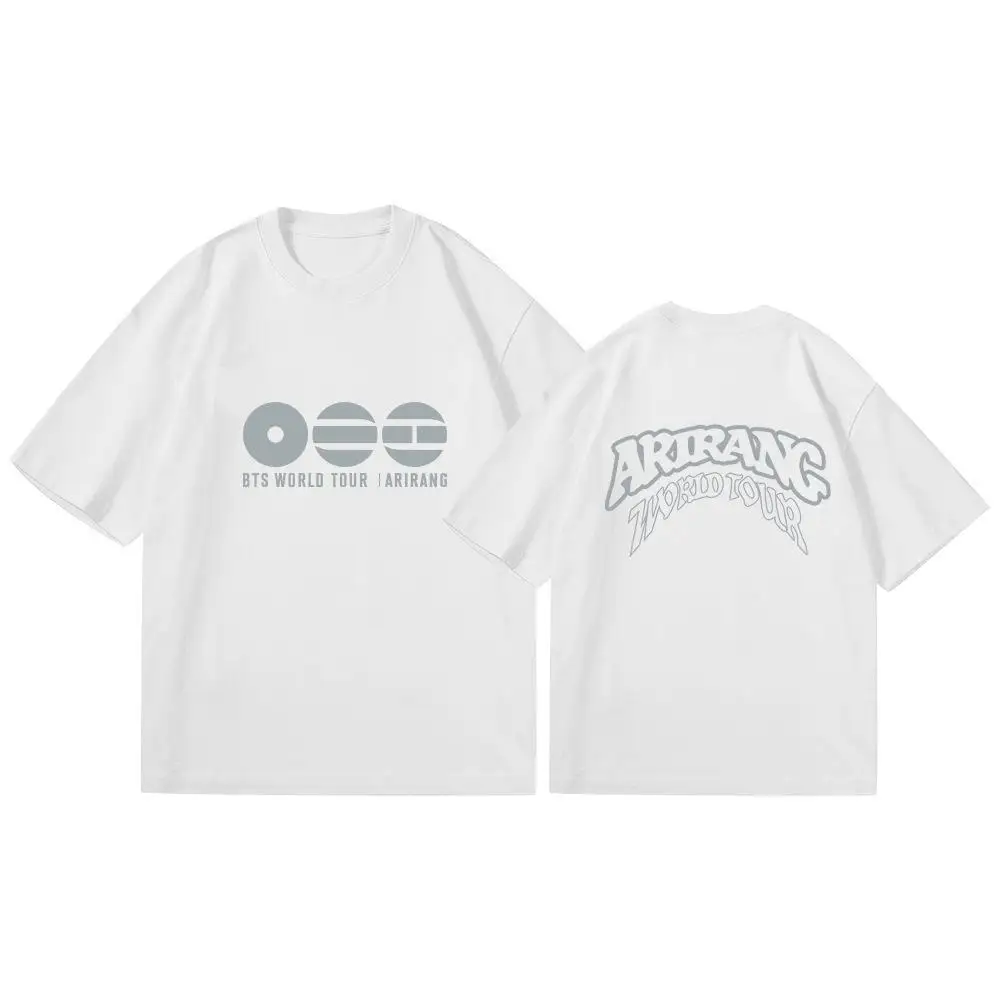 2026 New BT21 Jimin Arirang Unisex T-shirt Men Women Summer 100 Cotton Shirt Fashion High Quality Short Sleeved Top Streetwearv view 5