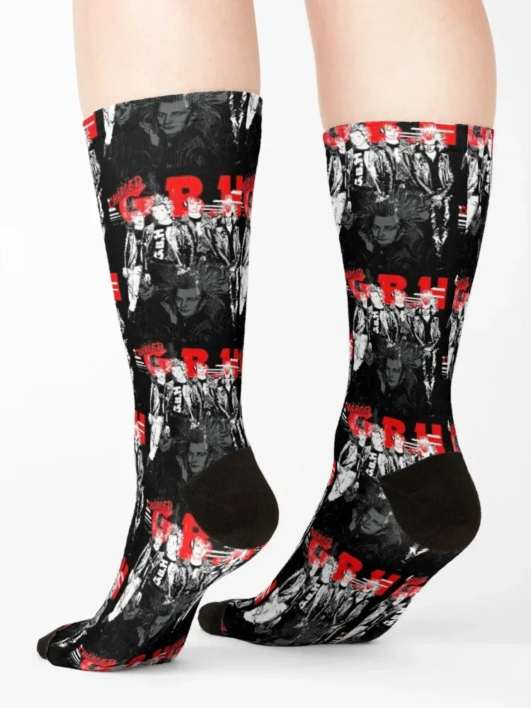 Punk classic Socks Sports Stockings compression crazy anti slip football Socks Man Women's