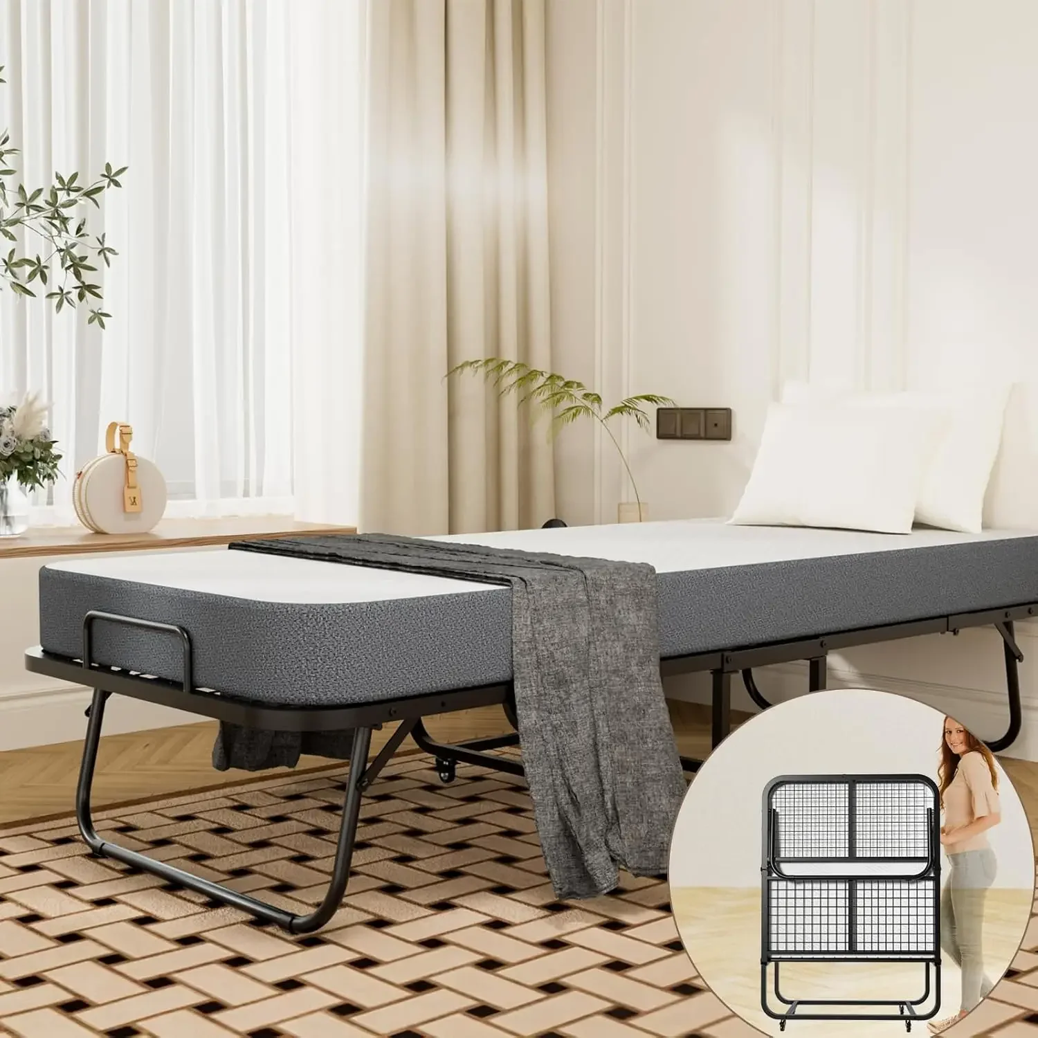 Folding Bed, 79” X … - image