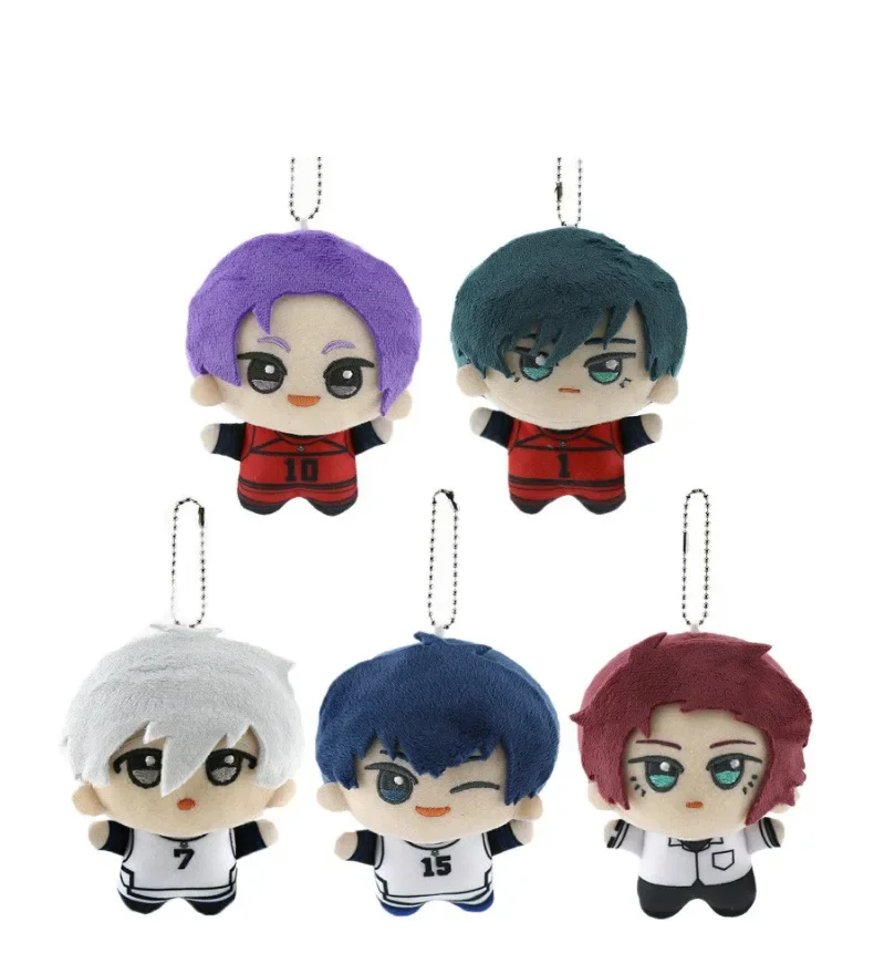 10cm New Blue Lock Plush Pendant KeyChain Isagi Yoichi Nagi Seishiro Mikage Reo Rin Itoshi Itoshi Sae Action Doll Toy Bag Gift