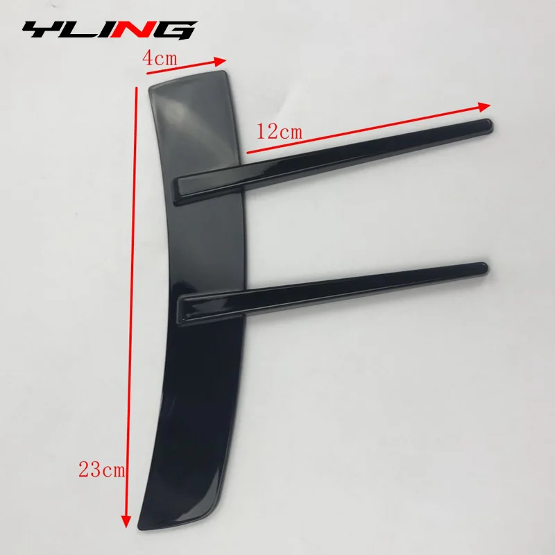 2Pcs For Benz A-Class A180 A200 A220 Front Bumpers Lip Air Vent Trim Spoiler Canards Splitter Car Styling Accessory