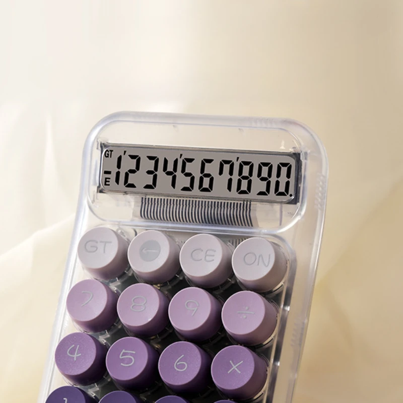 1pc Cute Calculator Gradient 10 Bit Desktop Calculator, Suitable for Business Offices and Homes (battery Powered)
